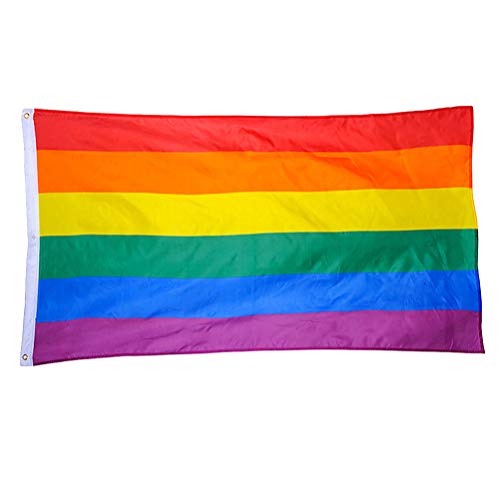 Operitacx Geschmücktes Zubehör Gay Pride Flag 60X90 Cm Polyester Regenbogenflagge ?e LGBT Pride Flag Outdoor Banner Outdoor-Zubehör von Operitacx