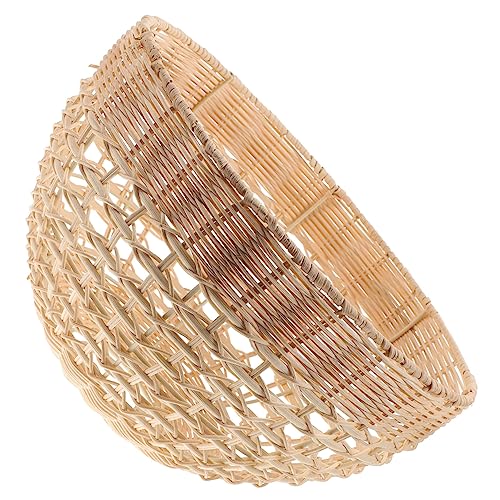 Operitacx Gewebter Rattan Lampenschirm Moderne Deckenlampe für Schlafzimmer Wohnzimmer Restaurant Langlebige Lichtabdeckung für Entspannte von Operitacx