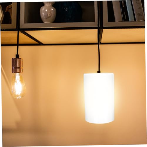 Operitacx Glas Lampenschirm Milchglas Ersatz Lampenabdeckung Pendelleuchte Dekorativer Lampenschirm Transparentes Glas für Tisch Decken Stehlampen Wohnzimmer Schlafzimmer von Operitacx