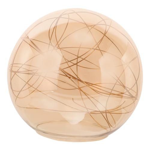 Operitacx Glaslampenschirm Globe Dekorativer Lampenschirm für Kronleuchter Geeignet für Wand und Deckenleuchten Elegantes Design mit Drahtdekoration Einfach Operitacx Glaslampenschirm Globe Dekorativer Lampenschirm für Kronleuchter Geeignet für Wand und Deckenleuchten Elegantes Design mit Drahtdekoration Einfach von Operitacx