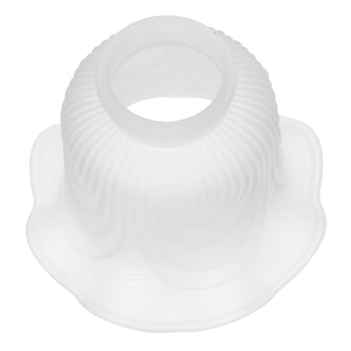 Operitacx Glass Pendant Shade Weiß Loch Durchmesser Modernes Blumen Design Glas Lampenschirm Ersatz Für Wohnzimmer Esszimmer Kleine Hängelampe Robust Und Vielseitig von Operitacx