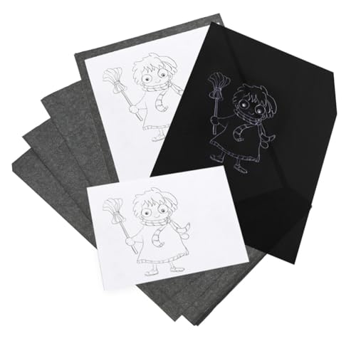 Operitacx Graphit Kohlepapier Transferpapier mit Einseitigem Carbonpapier und Zeichenwerkzeugen Geeignet für Kunst Handwerk Holz Glas Metall Keramik DIY Projekte von Operitacx
