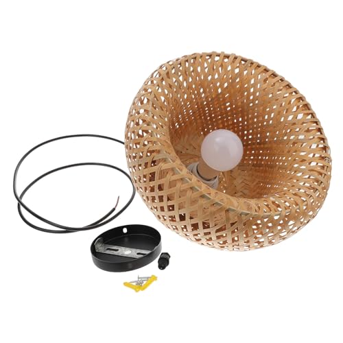 Operitacx Hängelampe mit Bambuslampenschirm Plug in Pendelleuchte Rattan für Wohnzimmer Schlafzimmer und Esszimmer Stilvolle Deckenleuchte für Gemütliche Klein Operitacx Hängelampe mit Bambuslampenschirm Plug in Pendelleuchte Rattan für Wohnzimmer Schlafzimmer und Esszimmer Stilvolle Deckenleuchte für Gemütliche Klein von Operitacx