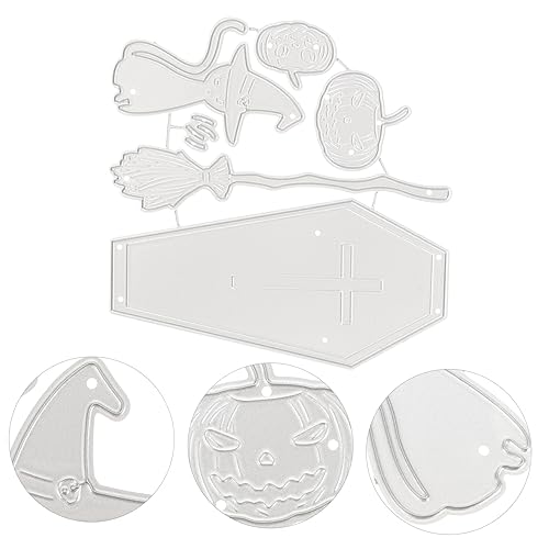 Operitacx Halloween-stanzformen Aus Kohlenstoffstahl Schablonenvorlagen Für DIY-Scrapbooking Bastelwerkzeug Mit Metallstanzungen Stanzformen Für Fotoalben Und Party-Dekoration Operitacx Halloween-stanzformen Aus Kohlenstoffstahl Schablonenvorlagen Für DIY-Scrapbooking Bastelwerkzeug Mit Metallstanzungen Stanzformen Für Fotoalben Und Party-Dekoration von Operitacx