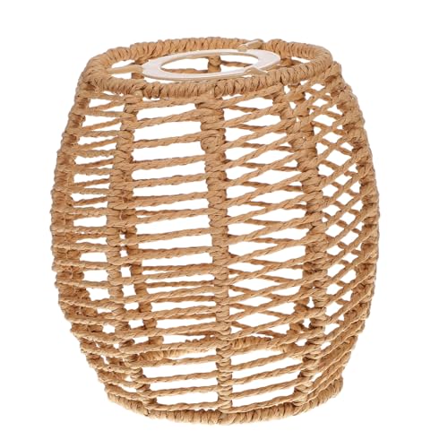 Operitacx Handgewebter Lampenschirm aus Papierseil Rustikaler Pendelleuchten Schirm Handgefertigt für Wohnzimmer Hotpot und Grillrestaurants Mittelgroß Einfache Installation Dekorative Operitacx Handgewebter Lampenschirm aus Papierseil Rustikaler Pendelleuchten Schirm Handgefertigt für Wohnzimmer Hotpot und Grillrestaurants Mittelgroß Einfache Installation Dekorative von Operitacx