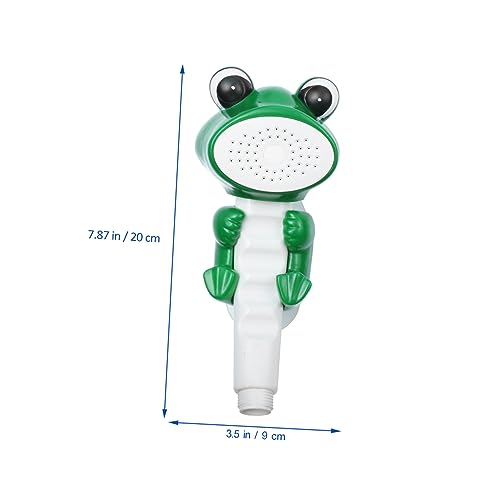 Operitacx Handlicher Duschkopf mit Tiermotiv Kindersicherer Handbrause mit Starker Wasserleistung Doppelte Saugnäpfe zur Wandbefestigung Geeignet für Kinderbad Grün Operitacx Handlicher Duschkopf mit Tiermotiv Kindersicherer Handbrause mit Starker Wasserleistung Doppelte Saugnäpfe zur Wandbefestigung Geeignet für Kinderbad Grün von Operitacx