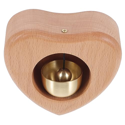 Operitacx Herzförmige Türglocke mit Magnet Kreative Windglocke Holz für Zuhause Geschäft und Restaurants Dekorative Klingel mit Einzigartigem Operitacx Herzförmige Türglocke mit Magnet Kreative Windglocke Holz für Zuhause Geschäft und Restaurants Dekorative Klingel mit Einzigartigem von Operitacx