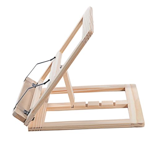 Operitacx Holz Buchständer Leseständer für Studenten Verstellbarer Leseständer mit Stabilem Halter Multifunktionaler Desktop Buchhalter für Bücher Tablets und Dokumente Ergonomisch und Operitacx Holz Buchständer Leseständer für Studenten Verstellbarer Leseständer mit Stabilem Halter Multifunktionaler Desktop Buchhalter für Bücher Tablets und Dokumente Ergonomisch und von Operitacx