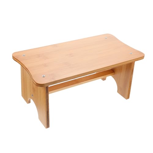 Operitacx Holz Fußhocker für Erwachsene und Rutschfester Ergonomischer Fußschemel für Zuhause und Büro Vielseitig als Fußstütze und Sitzhocker zur Entlastung von Beinen und Rücken von Operitacx