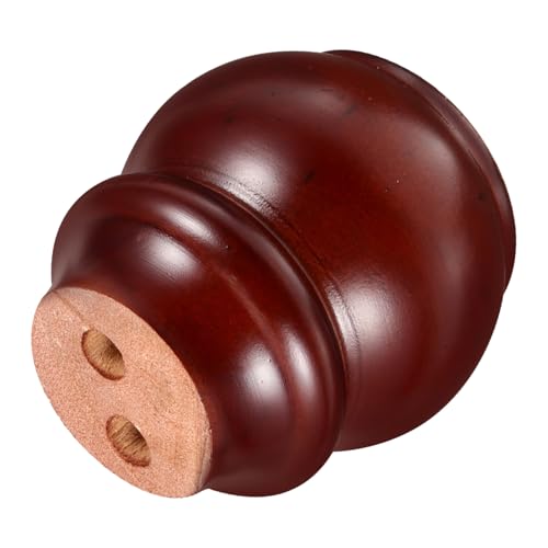 Operitacx Holz Möbelfüße Rotbraun mit Metallplatte Stabile Ersatzmöbelbeine für Sofa Kommode Schrank Couch Robuste Holzbeine für Wohn und Schlafzimmer von Operitacx