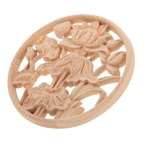 Operitacx Holz Onlay Applique Rundes Geschnitztes Möbeldekor Dekorative Holzverzierung für Schranktüren Langlebiges Holzornament für Kommoden und Kleiderschränke Klassische Operitacx Holz Onlay Applique Rundes Geschnitztes Möbeldekor Dekorative Holzverzierung für Schranktüren Langlebiges Holzornament für Kommoden und Kleiderschränke Klassische von Operitacx
