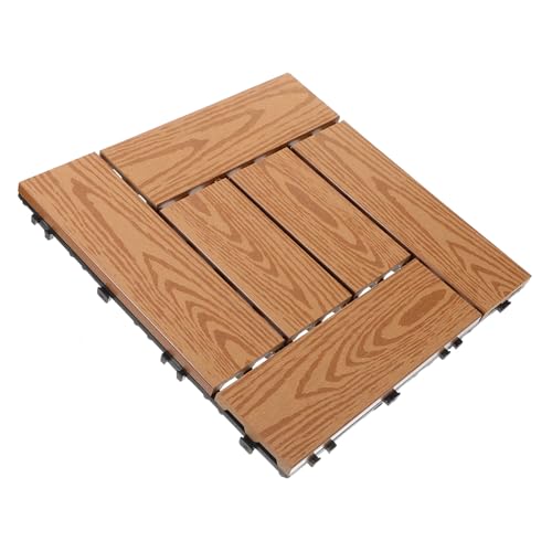 Operitacx Interlocking Balkon Bodenfliese aus Kunststoff Stein Selbstmontierend Wetterfest UV beständig Rutschfest Robust für Garten Terrasse und Außenbereich M² Pflegeleicht Langlebig von Operitacx