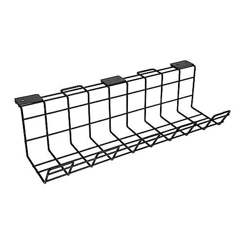 Operitacx Kabel Organizer Schreibtisch Kabelmanagement Rack für Büro Selbstklebend Installieren Schwarz ohne Bohren Langlebig und Stabil von Operitacx