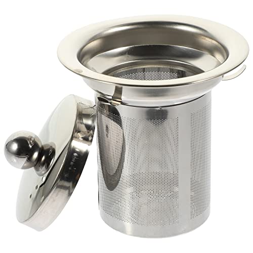 Operitacx Teekanne Teesieb Tee Steeper Teekanne Infuser Einsatz Mesh Siebeinsatz Teefilter Einsatz Lose Glas Teekessel Langlebig Teesieb Feine Würze Edelstahl von Operitacx