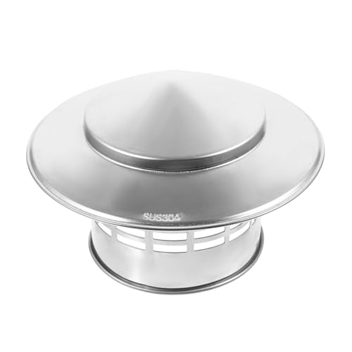 Operitacx Schornstein-regenkappe Außenkappe Für Runde Dächer Schornsteinkappe Aus Edelstahl Abdeckung Für Schornsteinhauben Kaminentlüftungsabdeckung von Operitacx