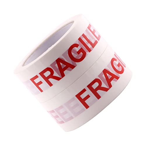 Operitacx Kasten Verpackungssiegelband zerbrechliches Packband Band zerbrechlich Warnung Packband wasserdichtes Dichtungsband Fugenversiegelung Packband klar Greifer gummiert Klebeband Weiß Operitacx Kasten Verpackungssiegelband zerbrechliches Packband Band zerbrechlich Warnung Packband wasserdichtes Dichtungsband Fugenversiegelung Packband klar Greifer gummiert Klebeband Weiß von Operitacx