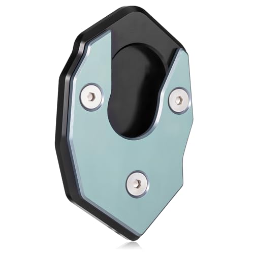 Operitacx Kickstand Pad rutschfeste Seitenständerplatte Erweiterung für Sicheren Stand für Verschiedene Motorradmodelle Schraubendreher von Operitacx