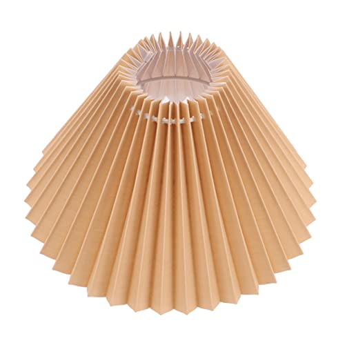 Operitacx Kleiner Lampenschirm im Plissee Design Vintage Stil Lampenfassung für Tischlampen und Nachttischlampen Strapazierfähiges Material Operitacx Kleiner Lampenschirm im Plissee Design Vintage Stil Lampenfassung für Tischlampen und Nachttischlampen Strapazierfähiges Material von Operitacx