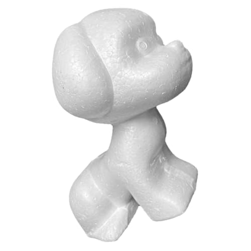 Operitacx Konserviertes Blumenmodell kreativität kreativekraft Weihnachtsschaummodellierung Weiße Bastelschaumbälle Geschenke für kleine Geschenke Weihnachtssto Form in Form eines Hundes von Operitacx
