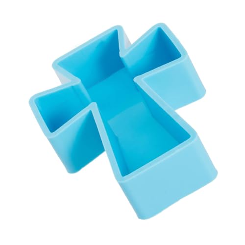 Operitacx Kreative Silikonform Kreuz für DIY Kerzenhalter Epoxidharz Gießform Weiches Langlebiges Material für Aromatherapie Seifen und Bastelprojekte Kleine Handwerksform Leicht zu von Operitacx