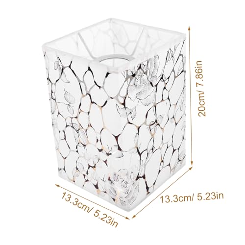 Operitacx Kreativer Lampenschirm aus Stoff und Eisen Fassung Langlebige Pvc abdeckung Einfacher Aufbau für Steh Wandleuchten Softes Warmes Licht Modernes Wohnambiente von Operitacx