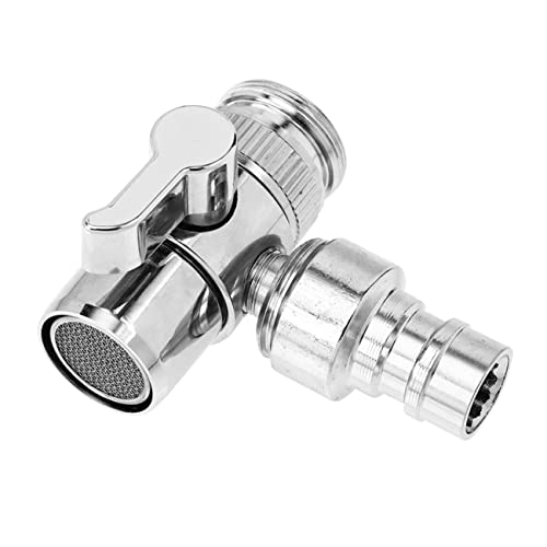 Operitacx Kupfer Wasserhahnadapter zu Splitter für Waschmaschine Spüle und Geschirrspüler Praktischer Schlauchadapter für Dichte Verbindungen Langlebige Handwerkskunst von Operitacx