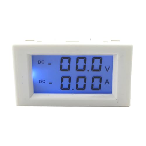 Operitacx LCD Digital Dc Spannungs Strommessgerät Voltmeter Amperemeter für Präzise Gleichstrommessung und Gerätekontrolle Breiter Messbereich Einfache Installation von Operitacx