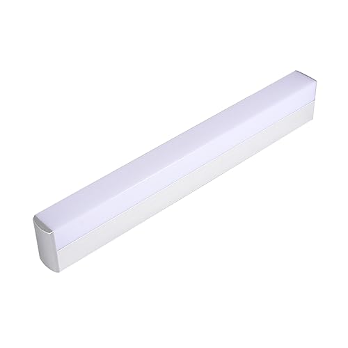 Operitacx LED Badspiegelleuchte Silber Aluminium Wandlampe Weißes Licht Augenschutz Flimmerfrei Makeup Spiegelbeleuchtung Badezimmerlampe Modern Minimalistisch von Operitacx