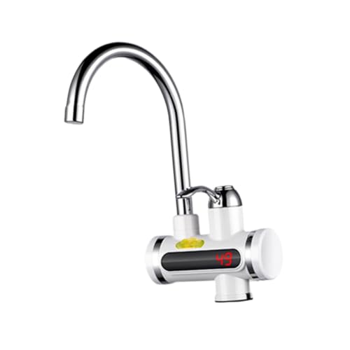 Operitacx LED Digital Display Wasserhahn Instant Wasserkocher Küchenarmatur mit Drehbarem Eu Stecker für Spülen und Waschbecken Sofortige Heizung Temperaturregulierbar Zufällige Farbe von Operitacx