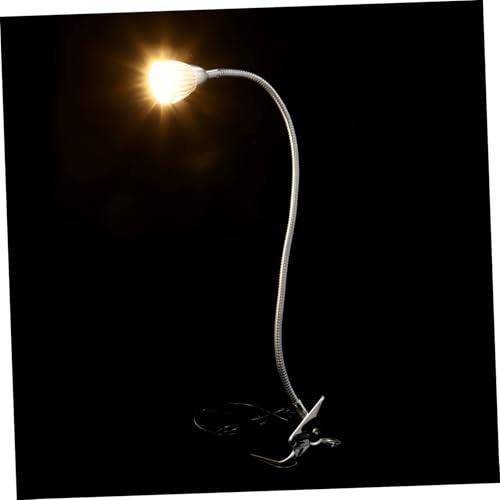 Operitacx LED Schreibtischlampe mit USB Klemme Augenschonende Leselampe Stufig Dimmbar Warmweißes Licht Flexible Clip Tischlampe für Nachtstudium Schlafzimmer und Büro von Operitacx
