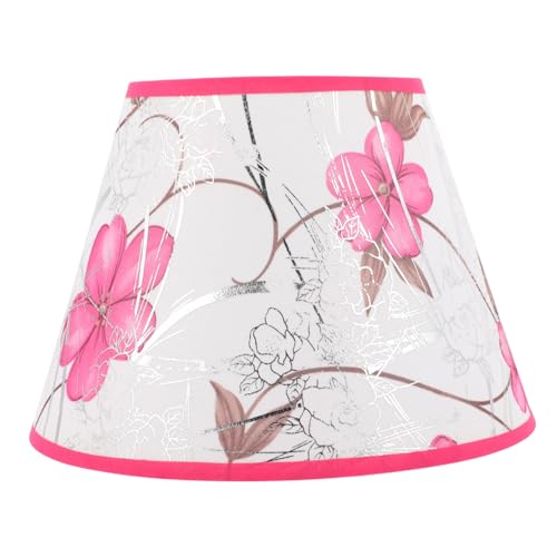 Operitacx Lampenschirm aus Ersatzschirm für Tischlampe Eleganter Rosa Lampenschirm für Wohnzimmer Schlafzimmer Hotel Installieren Staubschützend und Dekorativ von Operitacx