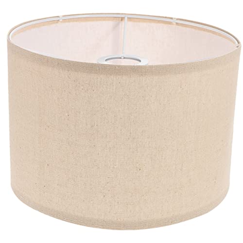 Operitacx Leinen Lampenschirm Rund Beige Abnehmbar Lampenzubehör für Tischlampe Wandlampe Pendelleuchte Fassung Rustikal Einfache Montage Wohnraumdekoration Operitacx Leinen Lampenschirm Rund Beige Abnehmbar Lampenzubehör für Tischlampe Wandlampe Pendelleuchte Fassung Rustikal Einfache Montage Wohnraumdekoration von Operitacx