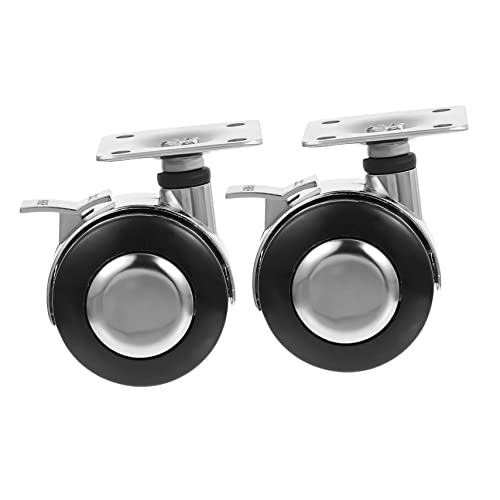 Operitacx Ersetzen Sie Alte Rollen Neue 4-teilige Bürostuhl-lenkrolle Universell Für Hartholz Fliesen Teppich 5 1 Cm Bremse von Operitacx