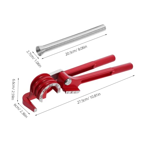 Operitacx Manueller Rohrbieger Schlitz Design für Kupfer Aluminium Rohre bis Biegen Federunterstützt Leicht und Stromfrei für Kälte und Klimaanlagen Reparatur Tragbar und Schonend von Operitacx