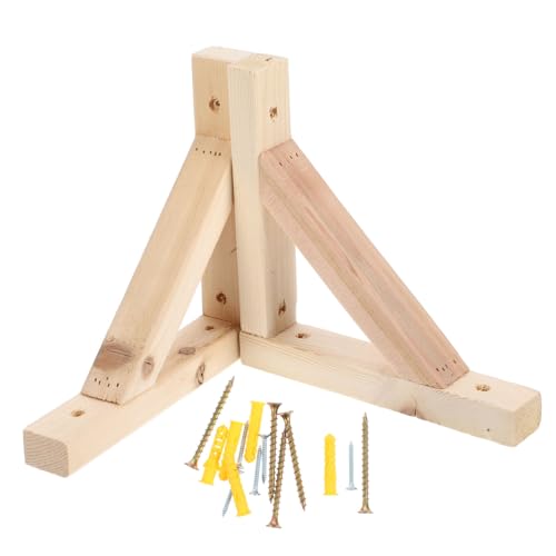 Operitacx Massive Holz Wandhalterung Dreieckige Regalträger aus Massivem Holz mit Stabilem Rechtwinkligem Design für Schwebende Ablagen Einfache Montage Belastbare Unterstützung für Wohn Operitacx Massive Holz Wandhalterung Dreieckige Regalträger aus Massivem Holz mit Stabilem Rechtwinkligem Design für Schwebende Ablagen Einfache Montage Belastbare Unterstützung für Wohn von Operitacx