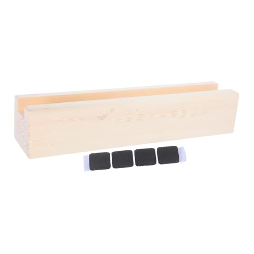 Operitacx Massiver Holz spiegelständer Bodensockel Rutschfest Stabil für Ganzkörperspiegel Minimalistisches Design Langlebiger Spiegelhalter Halterung von Operitacx