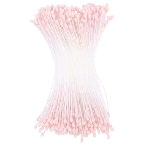 Operitacx Matte Künstliche Blumenstaubblätter Doppelköpfe DIY Bastelmaterial für Handgefertigte Seiden und Papierblumen pro Packung Geeignet für Rosen und Lilien von Operitacx