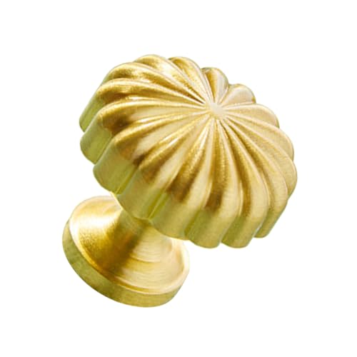 Operitacx Messing Möbelknöpfe Groß Vintage Stil Robuste Schrankgriffe für Kommode Küche und Wohnzimmer Glatte Oberfläche Langlebig Elegante Goldene Türknöpfe für Möbel von Operitacx