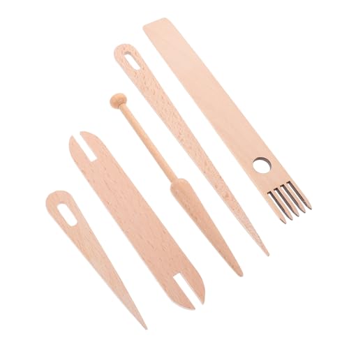 Operitacx Mini Webstuhl Set Holz Teiliges Handliches Webzubehör mit Webnadeln und Webschiff für Anfänger Kompakt Robust Stricken und Knoten von Wandteppichen Operitacx Mini Webstuhl Set Holz Teiliges Handliches Webzubehör mit Webnadeln und Webschiff für Anfänger Kompakt Robust Stricken und Knoten von Wandteppichen von Operitacx