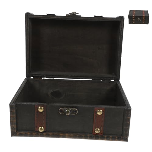 Operitacx Kiste Mit Deckel Im Vintage-stil Kleine Aufbewahrungsbox Aus Holz Dekorative Schatztruhe Für Andenken Und Schmuck Robuste Holzkonstruktion Mit Schlossfunktion Operitacx Kiste Mit Deckel Im Vintage-stil Kleine Aufbewahrungsbox Aus Holz Dekorative Schatztruhe Für Andenken Und Schmuck Robuste Holzkonstruktion Mit Schlossfunktion von Operitacx