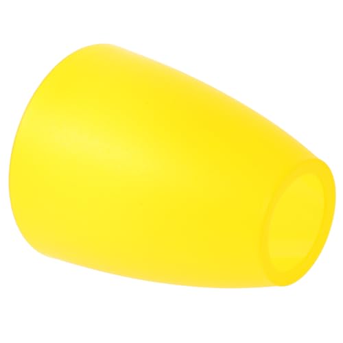 Operitacx Moderner Kunststoff lampenschirm Gelb Mittelloch Leicht Kompakt Einfache Montage Dekorativer Lampenschirm Für Tisch Nachttischlampen Zuhause von Operitacx