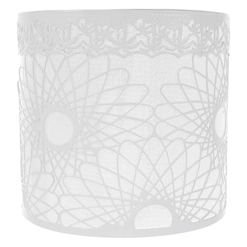 Operitacx Moderner Lampenschirm aus Robustem Eisen Weißer Zylindrischer Deckenlampenschirm mit Dekorativem Hohlmuster Vielseitiger Lampenschirm für Flur Wand Deckenleuchten Öffnung Operitacx Moderner Lampenschirm aus Robustem Eisen Weißer Zylindrischer Deckenlampenschirm mit Dekorativem Hohlmuster Vielseitiger Lampenschirm für Flur Wand Deckenleuchten Öffnung von Operitacx
