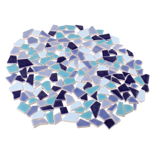 Operitacx Mosaiksteine Basteln Unregelmäßige Keramik Fliesen DIY Art Craft Pieces für Handwerk Deko Schmuck Herstellung Frostsicher Außenbereich von Operitacx