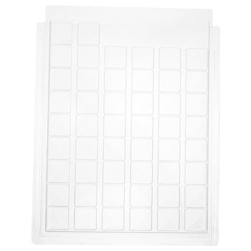 Operitacx Multi Grid Aufbewahrungsbox für Nail Art Transparente Kunststoffbox mit Fächern für Strasssteine Schmuck und Bastelbedarf Design zur Einfachen Organisation von Operitacx