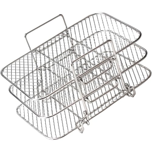 Operitacx Multi Layer Dehydrator Rack für Air Fryer Abnehmbares Grillgitter Stufiges Design für Verbesserte Luftzirkulation und Gleichzeitiges Kochen Kompatibel mit Gängigen Operitacx Multi Layer Dehydrator Rack für Air Fryer Abnehmbares Grillgitter Stufiges Design für Verbesserte Luftzirkulation und Gleichzeitiges Kochen Kompatibel mit Gängigen von Operitacx