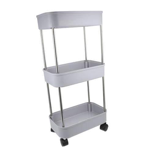 Operitacx Multifunktionaler Küchenwagen mit Rollbarer Aufbewahrungswagen aus Robustem Material Flexibles Regal für Küchenutensilien Bad und Büro Platzsparend und Operitacx Multifunktionaler Küchenwagen mit Rollbarer Aufbewahrungswagen aus Robustem Material Flexibles Regal für Küchenutensilien Bad und Büro Platzsparend und von Operitacx