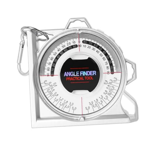 Operitacx Multifunktionaler Magnetischer Winkelmesser mit Starkem Magnet Neigungsmesser und Winkelanzeige Beleuchtete Wasserwaage Transparente Messskala Tragbares Messwerkzeug für Präzise von Operitacx