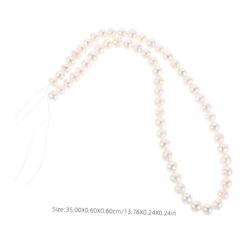 Operitacx Natürliche Süßwasserperlen Weiße Perlen mit Vorgebohrten Löchern für DIY Schmuckherstellung Langlebige Perlenstränge für Halsketten Armbänder und Kreative Bastelprojekte Operitacx Natürliche Süßwasserperlen Weiße Perlen mit Vorgebohrten Löchern für DIY Schmuckherstellung Langlebige Perlenstränge für Halsketten Armbänder und Kreative Bastelprojekte von Operitacx
