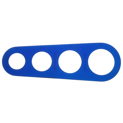 Operitacx Nudellineal Aus Edelstahl Werkzeug Messen -portionsmessgerät Pasta-messgerät -messgerät Nudelmesser -nudelmessgerät Blue Rostfreier Stahl von Operitacx