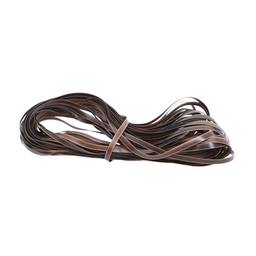 Operitacx PE Rattan Reparaturmaterial Wasserdichtes Geflecht DIY Gartenmöbel Reparatur Korbgeflecht Zubehör Kaffee-farbverlauf mit Prägung Geeignet für Patio Stühle und Körbe von Operitacx